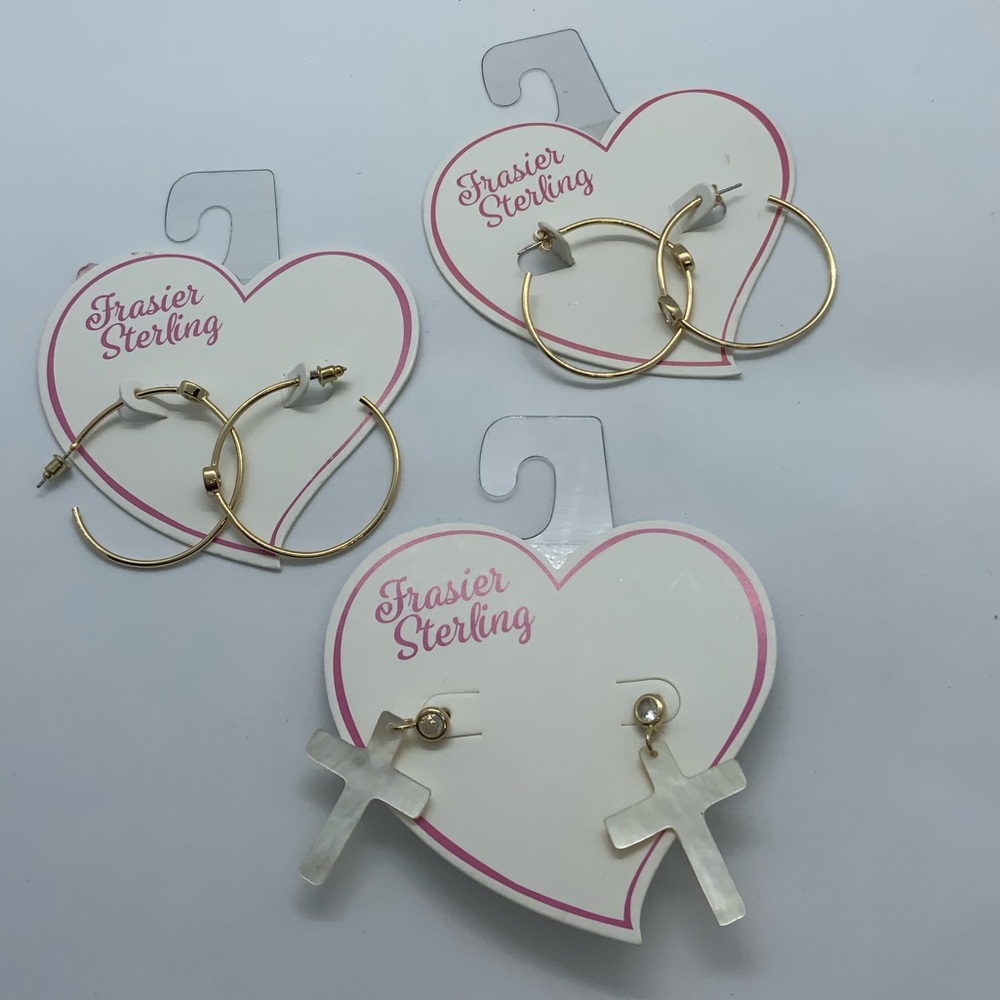 (3) Frasier Sterling Earrings